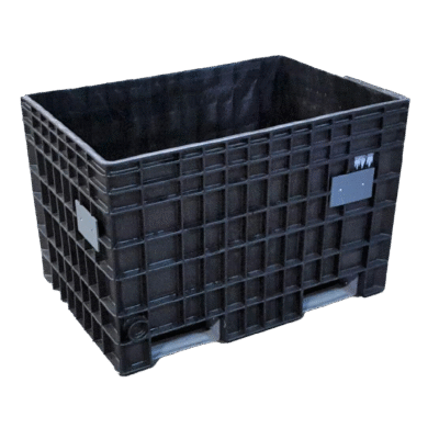 Reconditioned BCD 28" x 41" x 28" All Black Fixed Wall Bulk Container