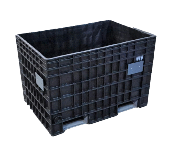 Reconditioned BCD 28" x 41" x 28" All Black Fixed Wall Bulk Container