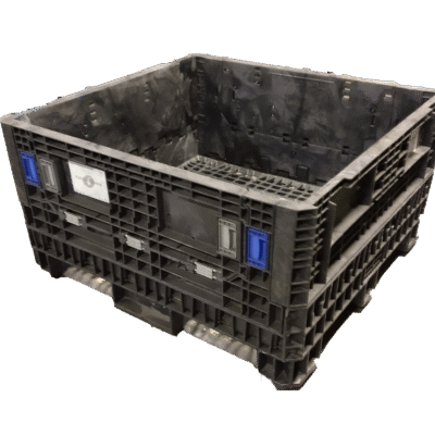 Reconditioned BCD 30" x 32" x 25" All Black Bulk Container