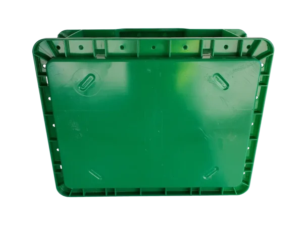 New Monoflo 15" x 12" x 7" Green Hand Tote Smooth Bottom - Image 3