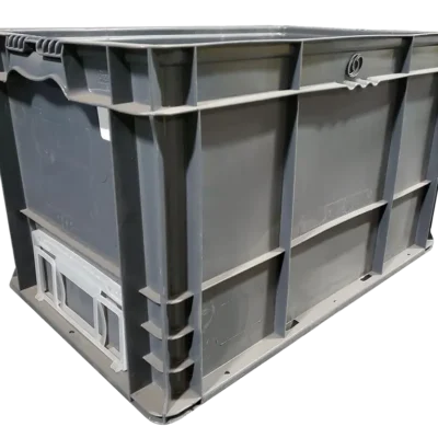 Used BCD 24" x 15" x 14" Gray Hand Tote Reinforced Bottom