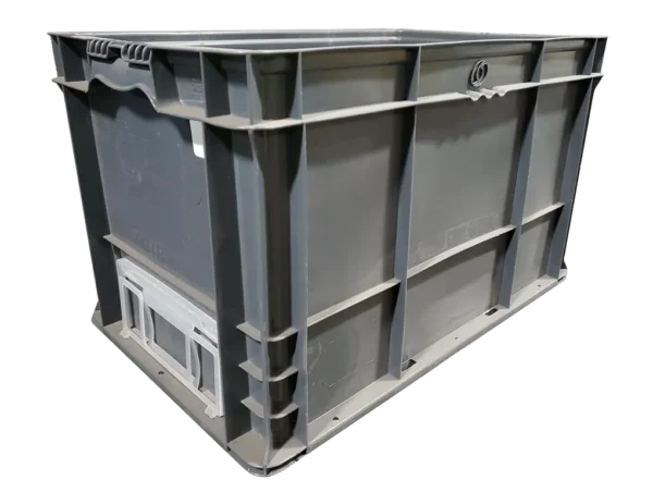 Used BCD 24" x 15" x 14" Gray Hand Tote Reinforced Bottom