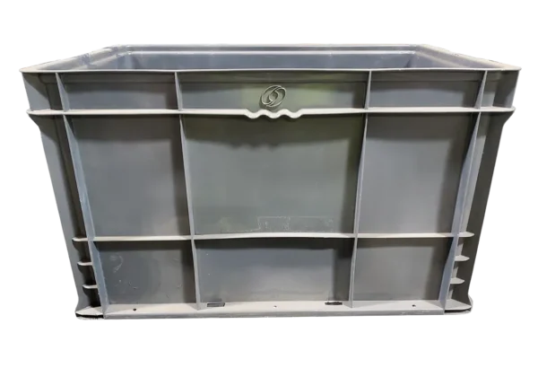 Used BCD 24" x 15" x 14" Gray Hand Tote Reinforced Bottom - Image 2