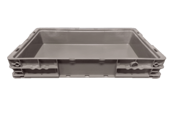 New Orbis 24" x 15" x 4" Gray Hand Tote Smooth Bottom - Image 3