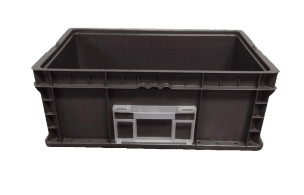 New Monoflo 24" x 15" x 9" Dark Gray Hand Tote Smooth Bottom with 2 Kanbans - Image 3