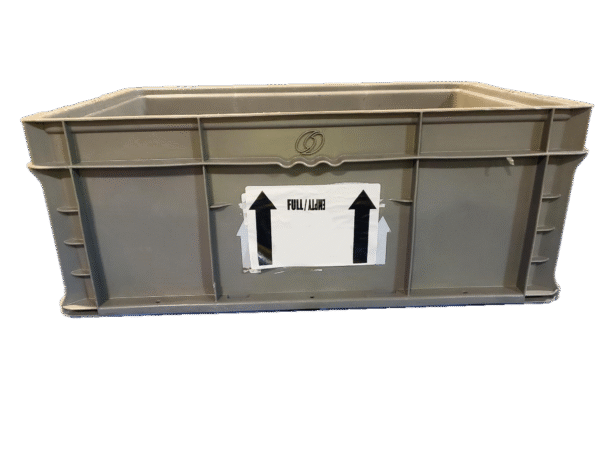 Used BCD 24" x 15" x 9" Gray Hand Tote Reinforced Bottom - Image 2