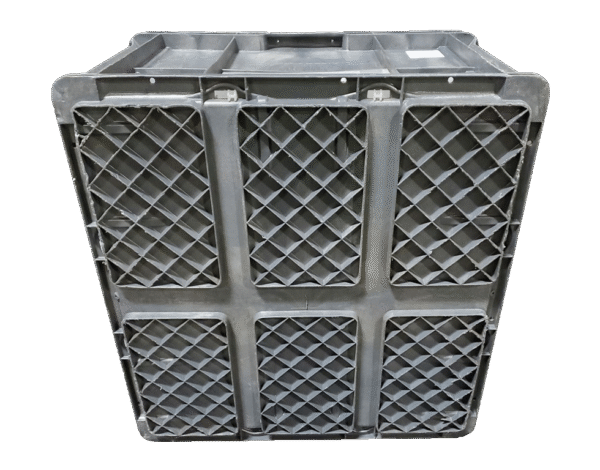 Used BCD  24" x 22" x 14" Gray Hand Tote Reinforced Bottom - Image 2