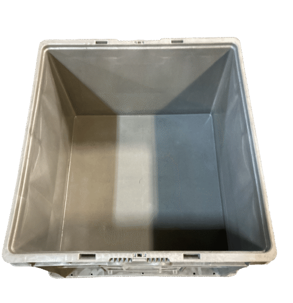 Used BCD 24" x 22" x 14" Gray Hand Tote Smooth Bottom - Image 2