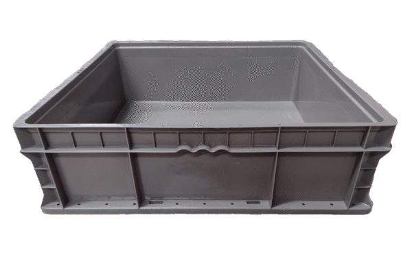 New Monoflo 24" x 22" x 7" Gray Hand Tote Smooth Bottom with Free White Labels - Image 4