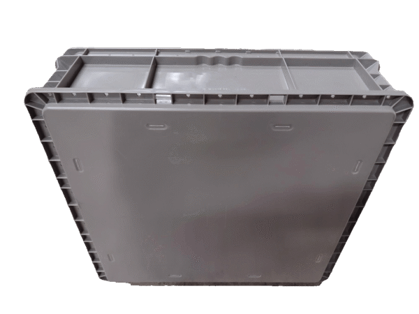 New Monoflo 24" x 22" x 7" Gray Hand Tote Smooth Bottom with Free White Labels - Image 3