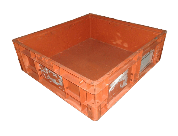 Used BCD  24" x 22" x 7" Orange Hand Tote Reinforced Bottom - Image 4