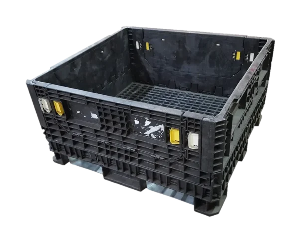 Reconditioned BCD 45" x 48" x 25" All Black All Good Original Runner HDR/HDRNV Bulk Container