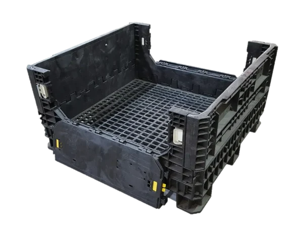 Reconditioned BCD 45" x 48" x 25" All Black All Good Original Runner HDR/HDRNV Bulk Container - Image 3