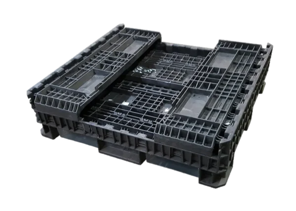 Reconditioned BCD 45" x 48" x 25" All Black All Good Original Runner HDR/HDRNV Bulk Container - Image 4