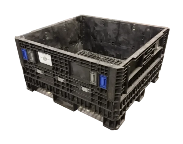 Reconditioned BCD 45" x 48" x 25" All Black All Good Original Runner HDR/HDRNV Bulk Container - Image 5
