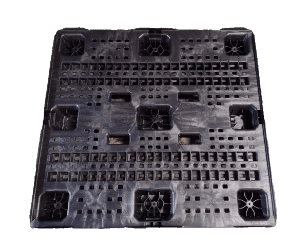 New Monoflo 45" x 48" x 6" Black SF 9 Leg Pallet - Image 3
