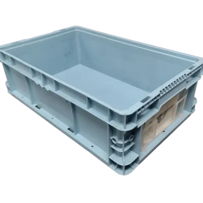 Used BCD Light Blue 24" x 15" x 7" Reinforced Bottom Hand Tote