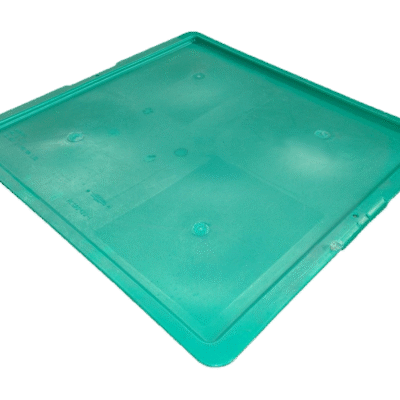 Used BCD  24" x 22" x 0.5" Green Hand Tote Lid