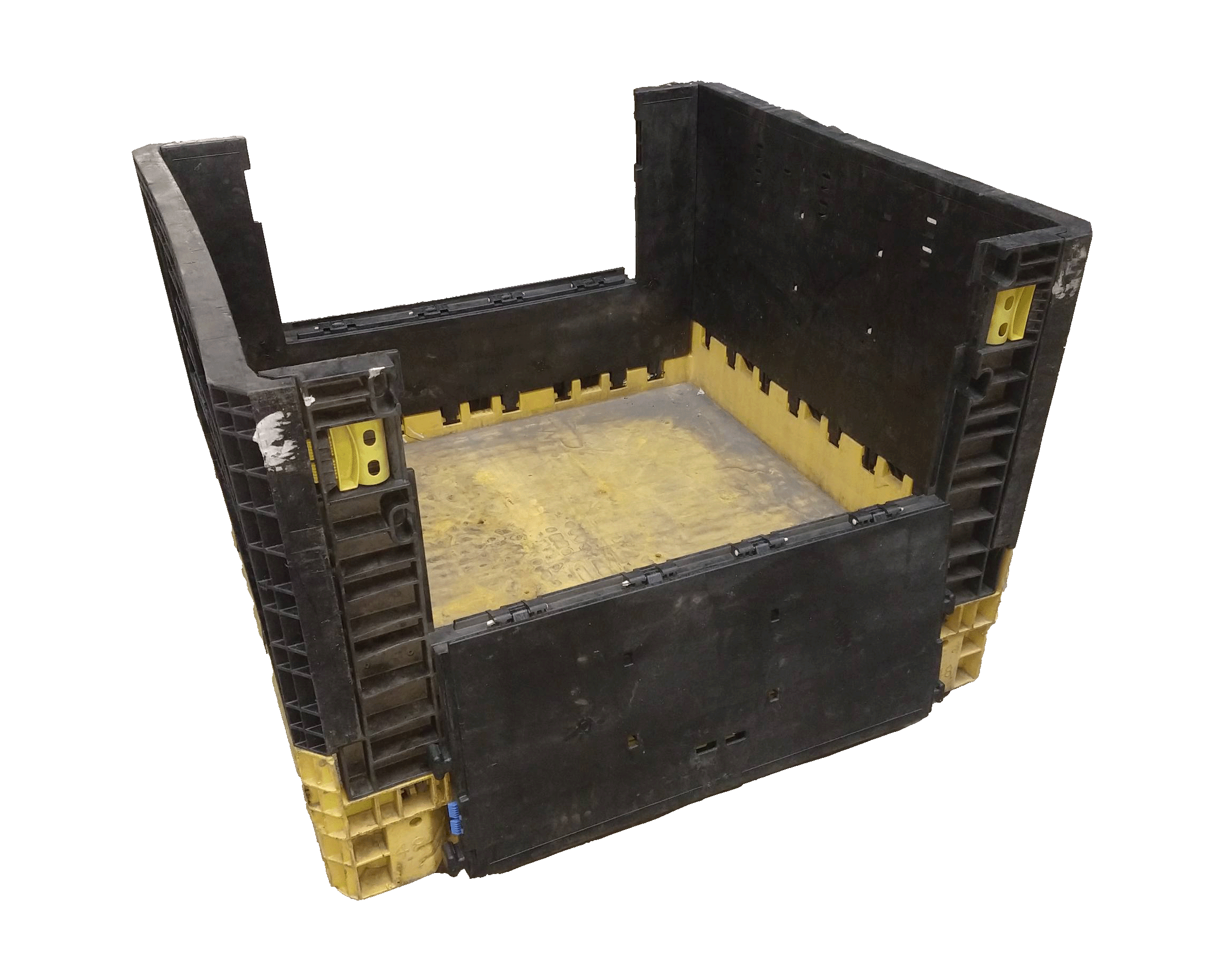 Reconditioned BCD 45" x 48" x 34" Mixed Color All Good Runner Collapsible Bulk Container - Image 12