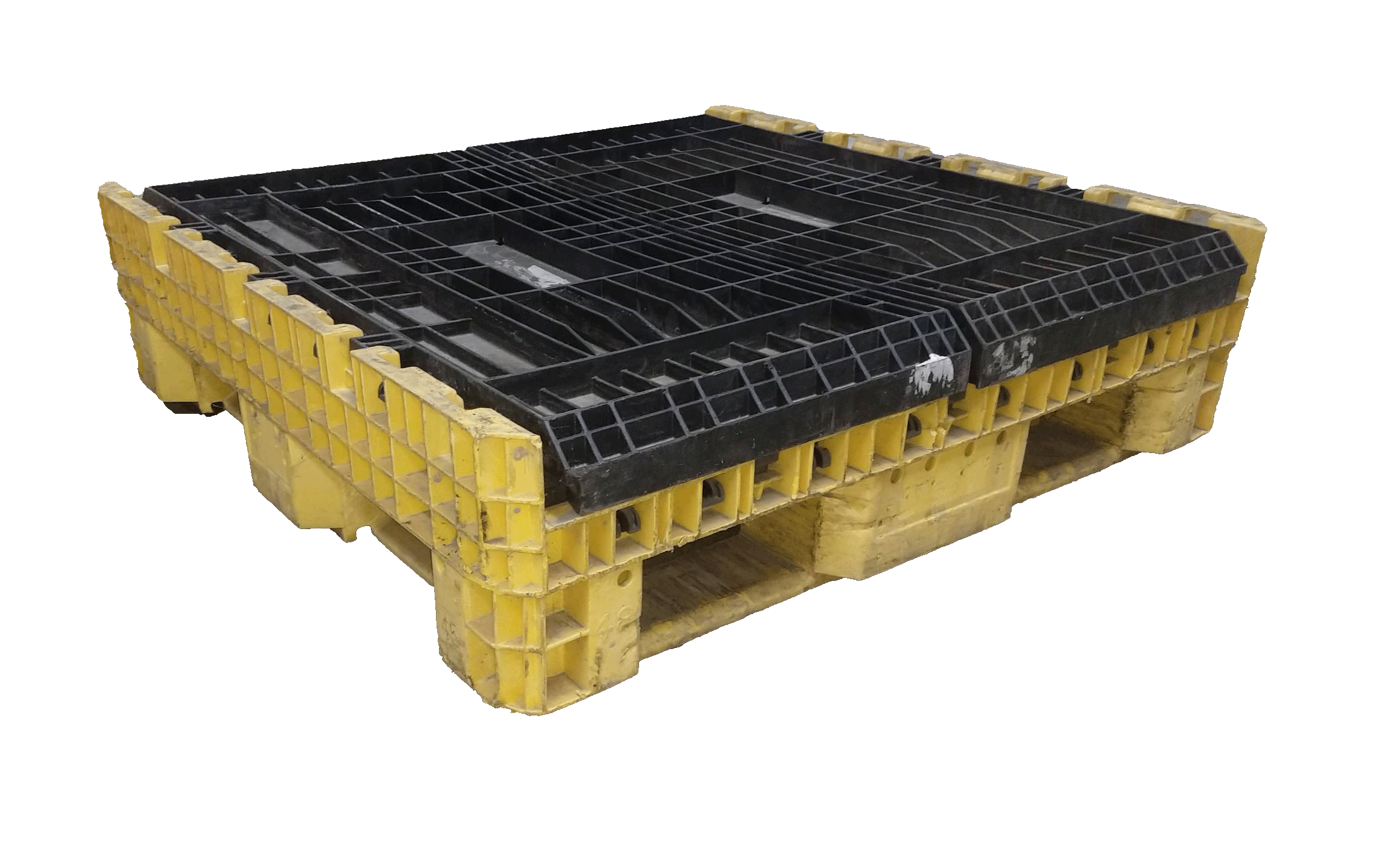 Reconditioned BCD 45" x 48" x 34" Mixed Color All Good Runner Collapsible Bulk Container - Image 2