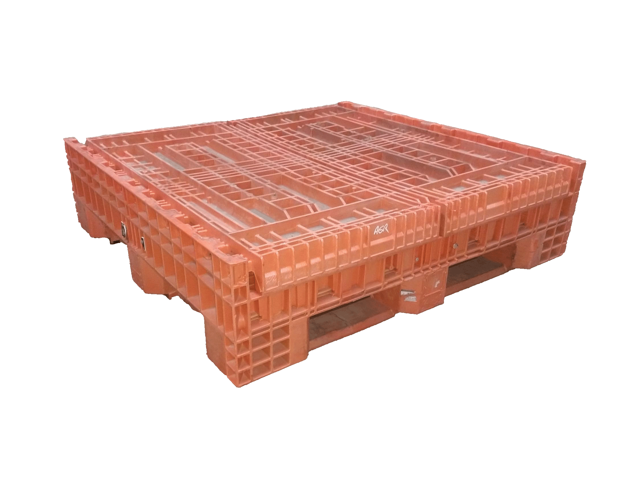 Reconditioned BCD 45" x 48" x 34" Mixed Color All Good Runner Collapsible Bulk Container - Image 7