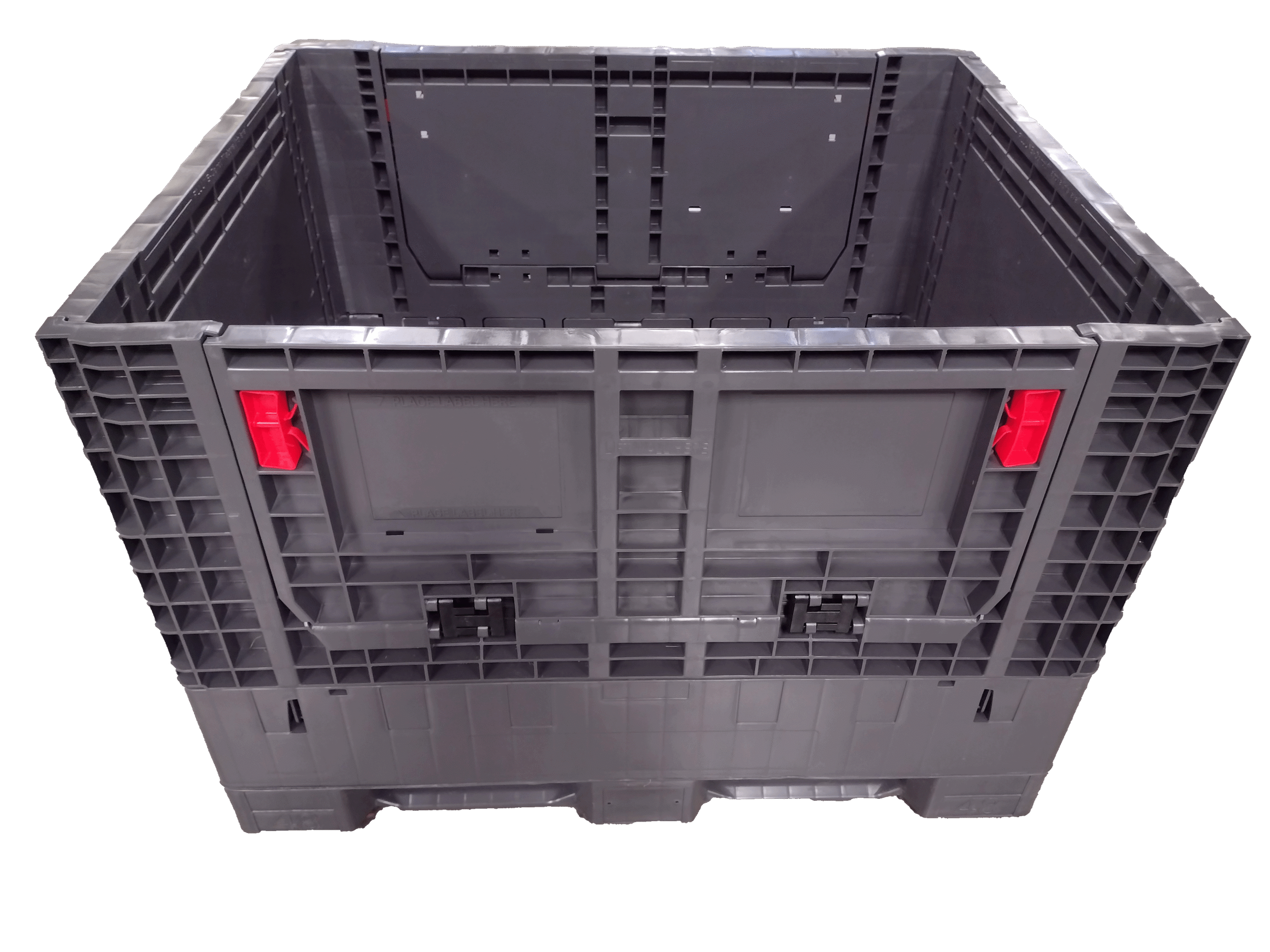 Reconditioned Monoflo 40" x 48" x 34" All Gray All Good Runner Bulk Container - Image 4