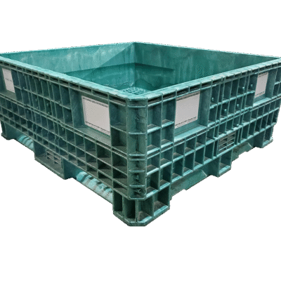 Reconditioned BCD 45" x 48" x 19" All Green Fixed Wall Bulk Container