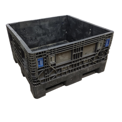 Reconditioned BCD 45" x 48" x 27" All Black Bulk Container