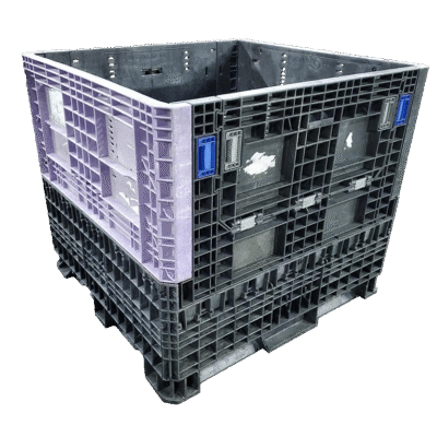 Reconditioned BCD 45" x 48" x 42" Mixed Color All Good Runner Bulk Container