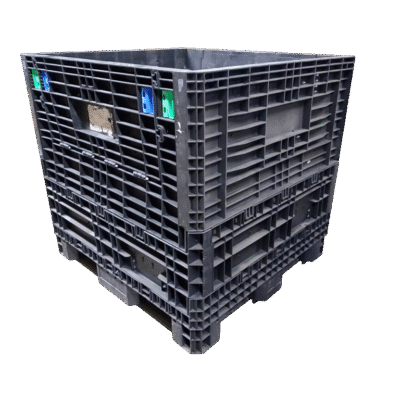 Reconditioned BCD 45" x 48" x 44" All Black All Good Runner Bulk Container