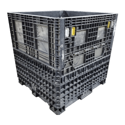 Reconditioned BCD 45" x 48" x 48" All Black Bulk Container