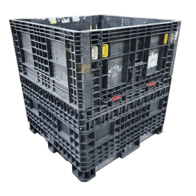 Reconditioned BCD 45" x 48" x 50" All Black All Good Runner Bulk Container