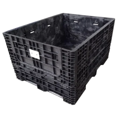 New Buckhorn 62" x 48" x 34" All Black Bulk Container-4 Drop Doors