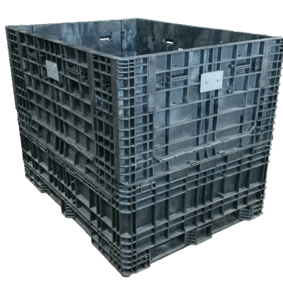 Reconditioned Buckhorn/Orbis 64" x 48" x 50" All Black All Good Runner Bulk Container-4 Drop Doors