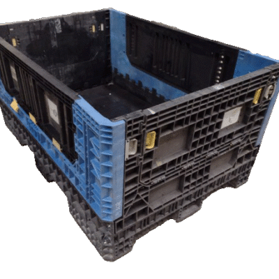 Reconditioned BCD 70" x 48" x 34" Mixed Color All Good Runner Bulk Container-4 Drop Doors