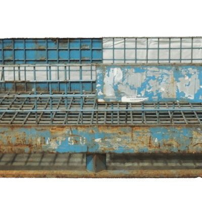 Used BCD 45" x 29" x 19" Wire Basket - No Drop Doors