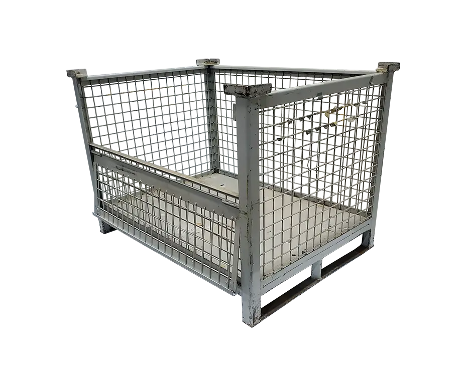 Used BCD 49" x 36" x 34" Wire Basket - 1 Drop Door 49" Side - Image 3