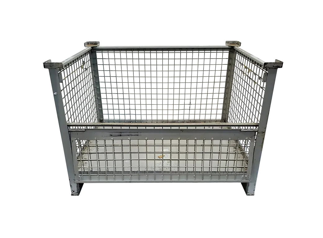 Used BCD 49" x 36" x 34" Wire Basket - 1 Drop Door 49" Side - Image 4