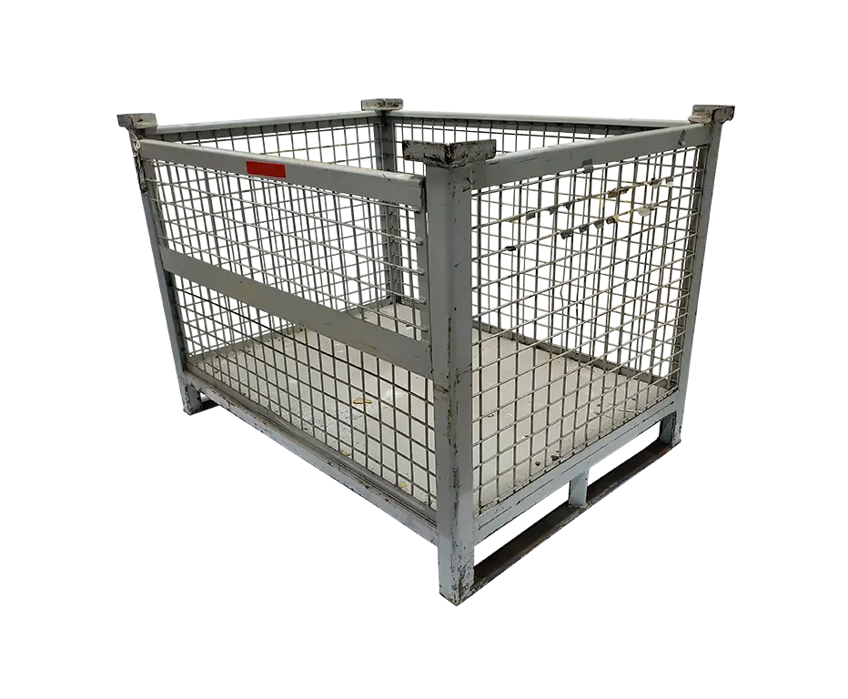 Used BCD 49" x 36" x 34" Wire Basket - 1 Drop Door 49" Side