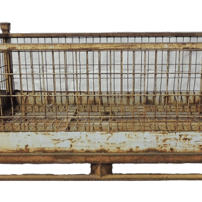 Used BCD 62" x 47.5" x 29" Wire Basket - No Drop Doors