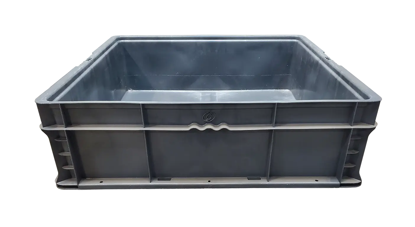 Used BCD 24" x 22" x 7" Gray Hand Tote Reinforced Bottom - Image 3