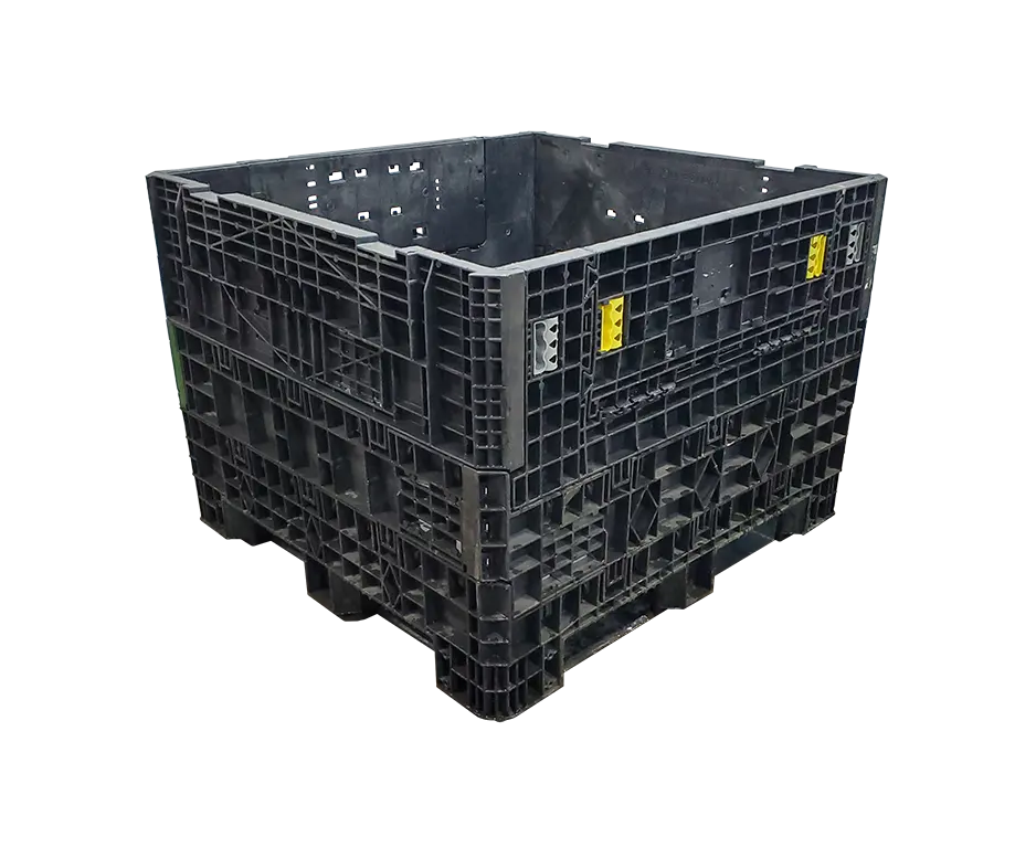 Reconditioned BCD 45" x 48" x 33" Mixed Color Storage Bottom Bulk Container - Image 3