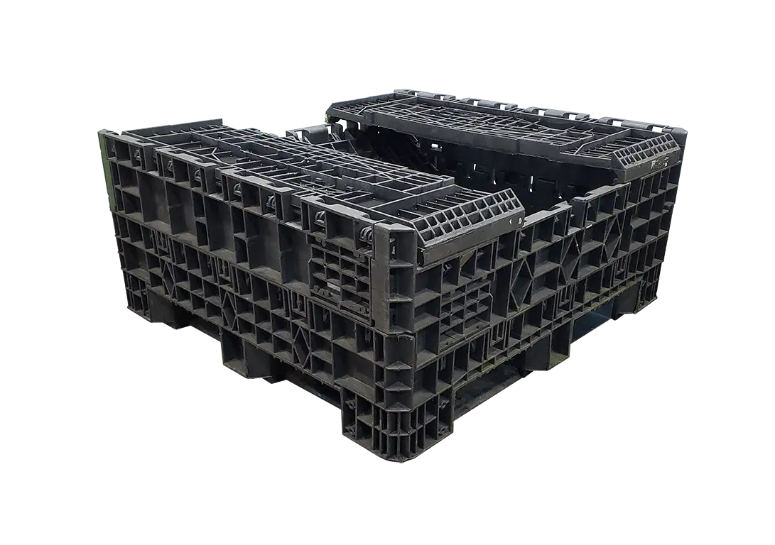 Reconditioned BCD 45" x 48" x 33" Mixed Color Storage Bottom Bulk Container - Image 6