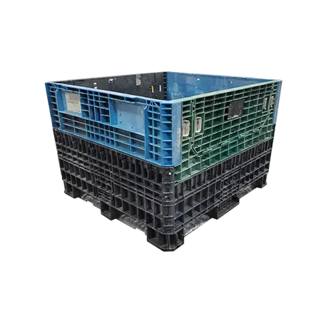 Reconditioned BCD 45" x 48" x 33" Mixed Color Storage Bottom Bulk Container